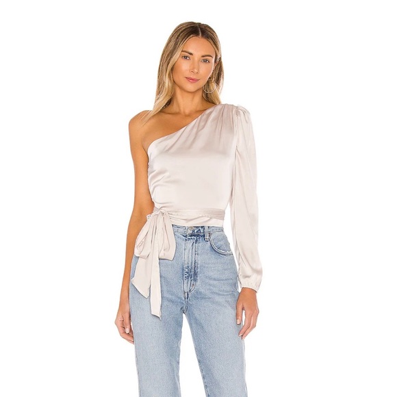 Scottie One Shoulder Wrap Top - Picture 4 of 7